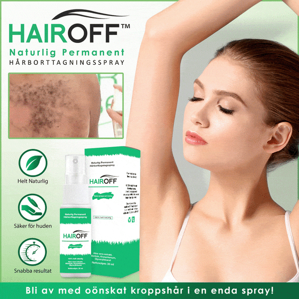 HairOff – Naturlig, smärtfri & permanent hårborttagning